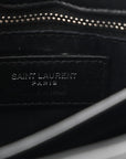 Calfskin Y Quilted Monogram Toy Loulou Crossbody Bag Black