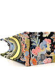 Canvas Zodiac Fantastico Embroidered Medium Book Tote Black Multicolor