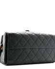 Caviar Quilted Small CHNL 25 Handbag Black
