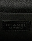 Grained Calfskin Quilted 2.55 Reissue Flap Belt Bag Clutch Black