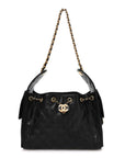 Caviar Quilted Small CHNL 25 Handbag Black