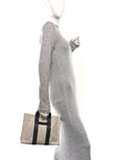Toile Taurillon Clemence Sac Harnais Tote PM Black