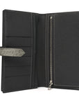 Epsom Matte Alligator Bearn Touch Gusset Wallet Graphite Gris Ciment
