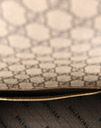 X GCCI GG Supreme Monogram Medium Hourglass Top Handle Bag Beige Ebony