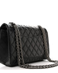 Aged Calfskin Quilted 2.55 Reissue 225 Flap Black