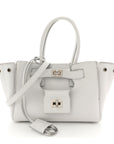 Smooth Calfskin Mini Bel Air Carry All Bag White