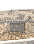 Canvas Embroidered Medium D1ORiviera Toile De Jouy Book Tote Gray