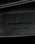 Calfskin Y Quilted Monogram Small Loulou Chain Satchel Black