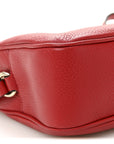 Pebbled Calfskin Small Soho Disco Bag Tabasco Red