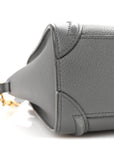 Baby Drummed Calfskin Nano Luggage Kohl