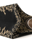 Canvas Embroidered Large Ornamental Cornely Book Tote Black Beige