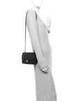 Caviar Quilted Mini Square Flap Black