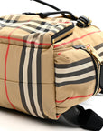 Nylon Vintage Check Medium Rucksack Backpack Antique Yellow