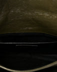 Crinkled Lambskin Matelasse Monogram Baby Niki Chain Satchel Seawood