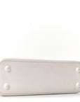 Taurillon Capucines East West Mini Optic White