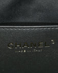 Washed Denim Quilted Medium CHNL 25 Handbag Black