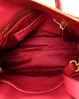 Goatskin Madras Top Handle Bag Fragola