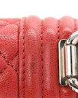 Caviar Quilted Small Boy Flap Red