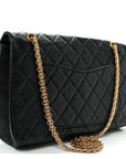 Aged Calfskin Quilted 2.55 Reissue 227 Flap Black
