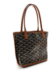 Goyardine Reversible Mini Anjou Black Gold