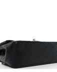 Lambskin Quilted Mini Rectangular Flap Black