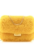 Shearling Vitello Grace Nano Baguette Charm Narciso