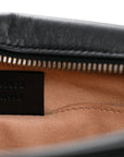 Calfskin Matelasse Small GG Marmont Chain Shoulder Bag Black