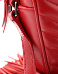 Calfskin Matelasse Monogram Lou Camera Bag Red