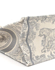 Canvas Embroidered Medium D1ORiviera Toile De Jouy Book Tote Gray