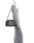 Nappa Vernice Snakeskin Bowler Cognac Astrale