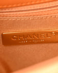 Lambskin Quilted Medium CHNL 19 Flap Light Brown