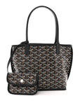 Goyardine Reversible Mini Anjou Black