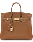 Togo Birkin 25 Gold