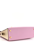 Epsom Horseshoe Mini Kelly Sellier 20 Mauve Sylvestre Craie