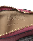 Soft Grained Calfskin Coin Card Holder Plumrose Ebony