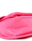 Crinkled Calfskin Matelasse Monogram Medium Niki Chain Satchel Rose Glow