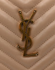 Calfskin Matelasse Monogram Lou Camera Bag Dark Beige