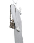 Canvas Mini Mizza Embroidered Lady D-Lite Beige Multicolor