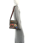 Soft GG Supreme Monogram Courrier Web Medium Flat Messenger Bag Beige New Acero Multicolor