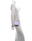 Lambskin Maxi Intrecciato Extra Mini Cassette Crossbody Bag Wisteria