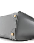 Baby Drummed Calfskin Micro Luggage Kohl