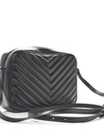 Calfskin Matelasse Monogram Monochrome Lou Camera Bag Black