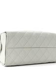 Caviar Quilted Small CHNL 25 Handbag Light Green