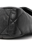 Goatskin Quilted Medium CHNL 19 Flap Black