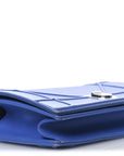Smooth Calfskin Medium D1ORama Flap Bag Blue