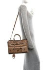 Smooth Calfskin Small Bel Air Carry All Bag Latte