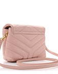 Calfskin Y Quilted Monogram Toy Loulou Crossbody Bag Tender Pink