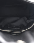 Lambskin Quilted Small Loulou Puffer Monogram Chain Satchel Black