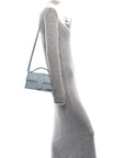 Calfskin Lizard Embossed Le Grand Bambino Light Blue