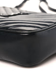 Calfskin Matelasse Monogram Monochrome Lou Camera Bag Black
